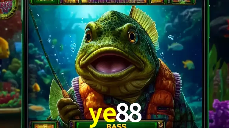 Personagem de peixe pescador do popular jogo de slot com tema de pescaria, uma das emocionantes opções de caça-níqueis para jogar e ganhar no cassino ye88.